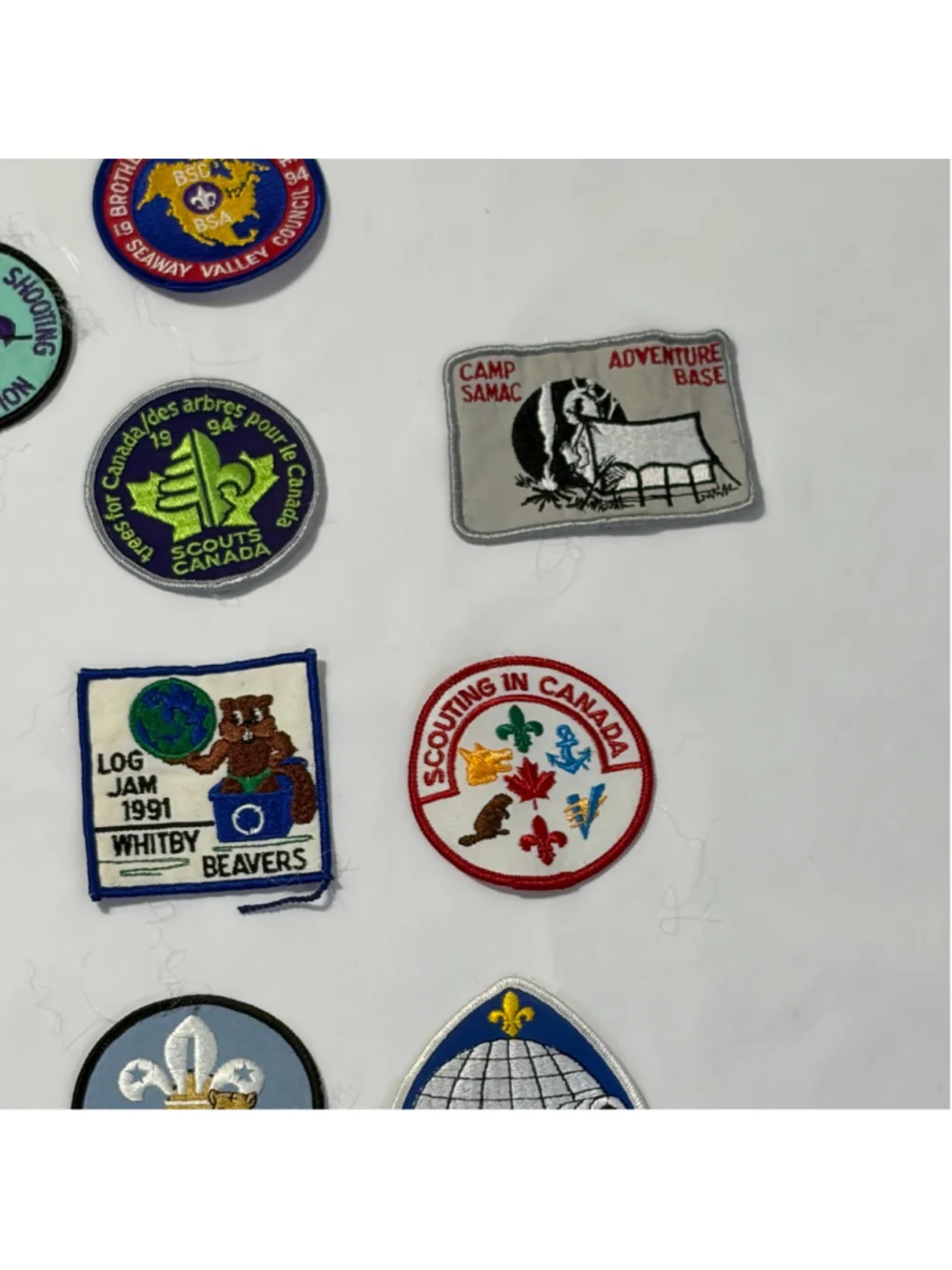Vintage Scouts Canada Whitby District Patch Lot Camporee Cuboree Beaver Cub